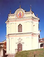 Facciata della Parrocchiale di S. Maria della Neve a Piazze